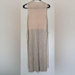 Zara Cream Pleated Dress